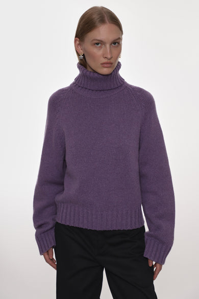 Sandy Liang BUBBLES SWEATER IN PURPLE