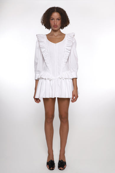 Sandy Liang CALLIE DRESS IN WHITE
