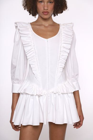 Sandy Liang CALLIE DRESS IN WHITE