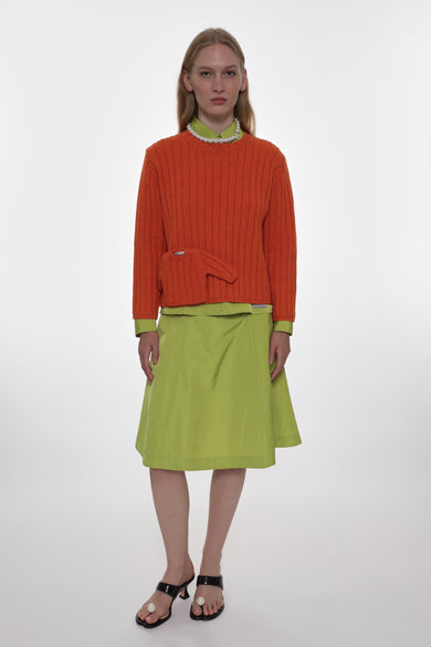 Sandy Liang CARLOW SWEATER IN ORANGE