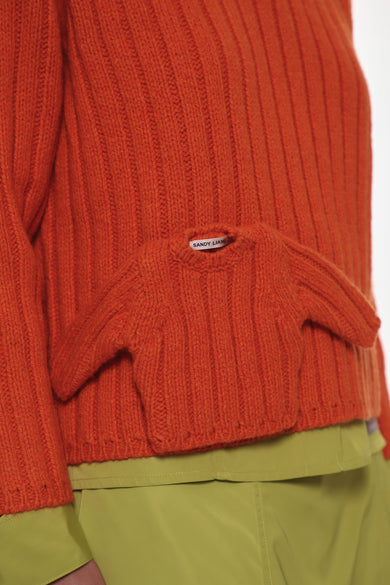 Sandy Liang CARLOW SWEATER IN ORANGE