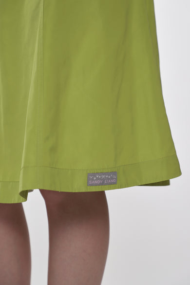 Sandy Liang CONSTANCE SKIRT IN CHARTREUSE