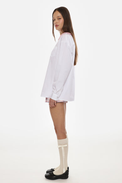 Sandy Liang CONTESSA SHIRT IN WHITE