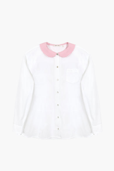 sandy liang CONTESSA SHIRT IN WHITE
