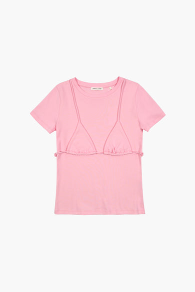 sandy liang EFFIE TOP IN PINK