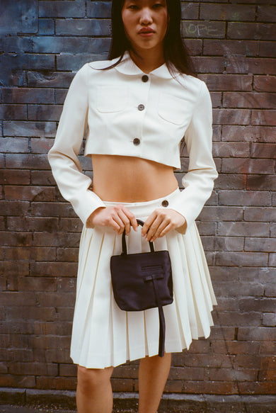 sandy Liang ENNIS JACKET IN BONE