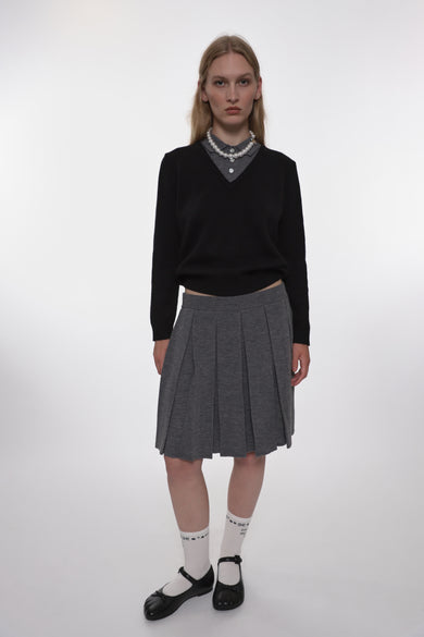 Sandy Liang FISHERS SKIRT IN GREY