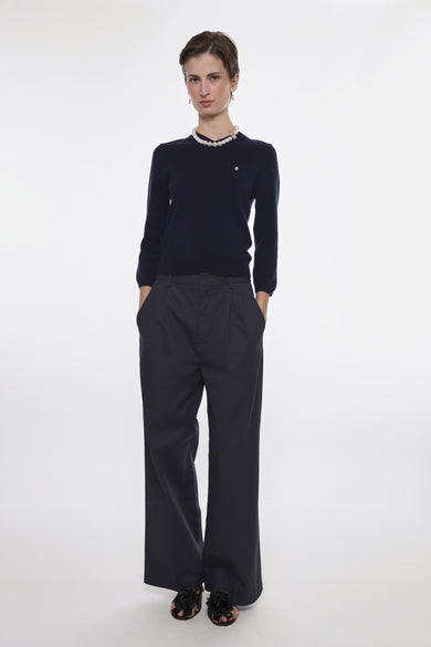 Sandy Liang FORELLE PANT IN NAVY