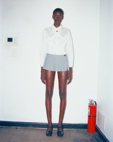 Sandy Liang FRANC SKORT IN GREY