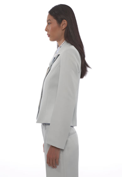 Sandy Liang GARTEN JACKET IN ICE BLUE