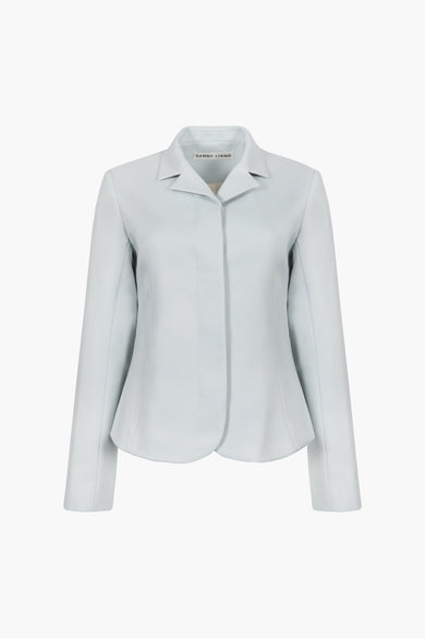 sandy liang GARTEN JACKET IN ICE BLUE