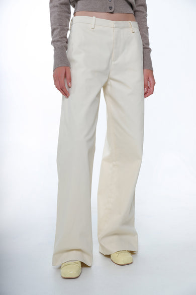 Sandy Liang GLASS PANT IN CREAM