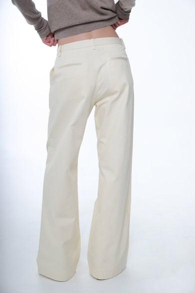Sandy Liang GLASS PANT IN CREAM