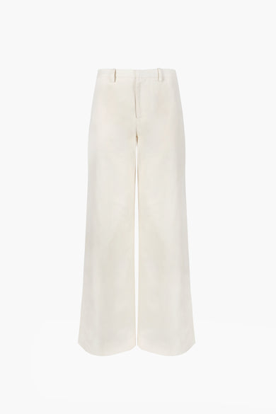 sandy liang GLASS PANT IN CREAM