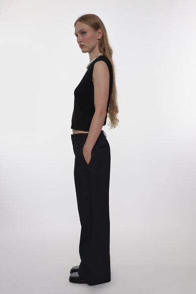 Sandy Liang GRANDPA PANT IN BLACK