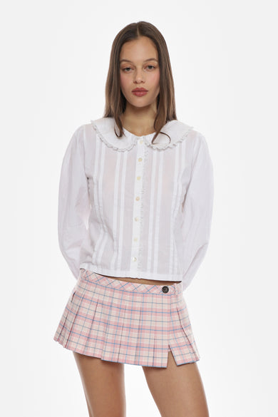 Sandy Liang GROVE TOP IN WHITE