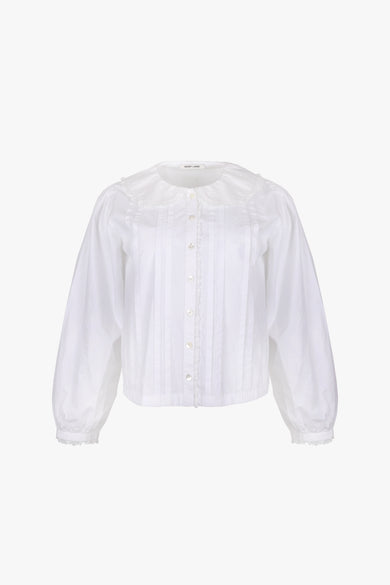 sandy liang GROVE TOP IN WHITE