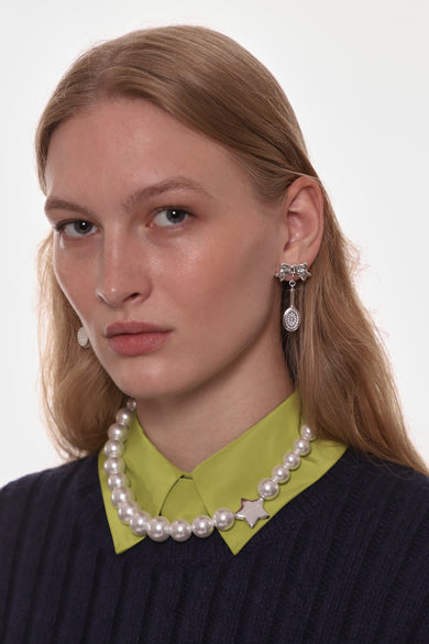 Sandy Liang HAIRBRUSH EARRINGS