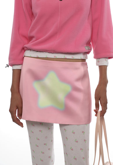 Sandy Liang JUICE SKIRT IN PINK STAR