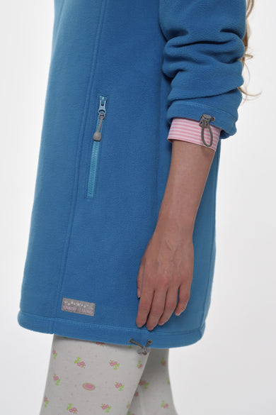 Sandy Liang LAMB FLEECE DRESS IN BLUE