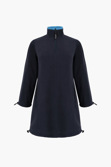 sandy liang LAMB FLEECE DRESS IN DARK NAVY
