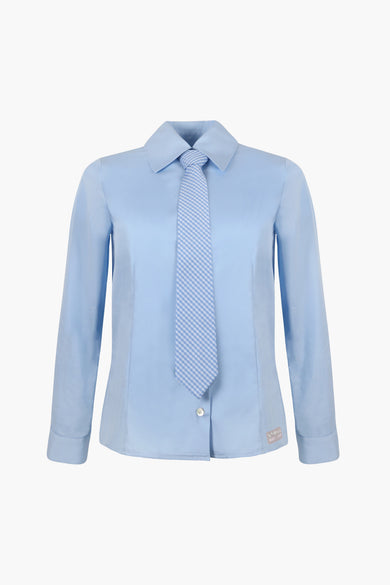 sandy liang LEVI SHIRT IN LIGHT BLUE