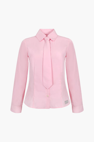 sandy liang LEVI SHIRT IN PINK