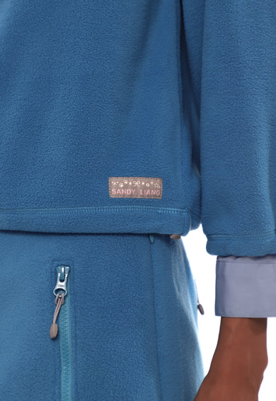 Sandy Liang LILBEAN PULLOVER FLEECE IN BLUE