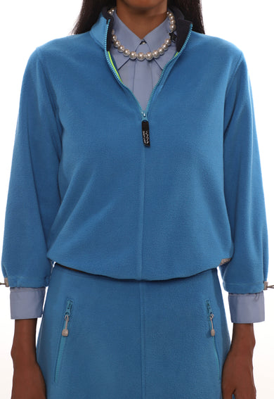 Sandy Liang LILBEAN PULLOVER FLEECE IN BLUE
