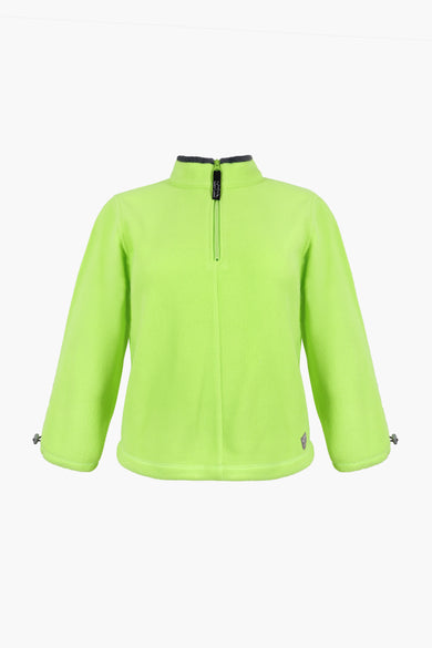 sandy liang LILBEAN PULLOVER FLEECE IN NEON GREEN