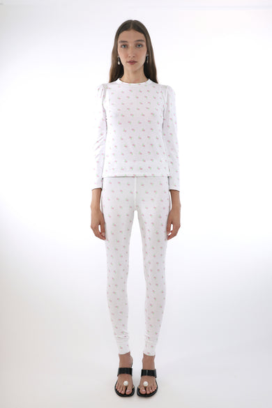 Sandy Liang LONG JOHNS IN EVIL FLORAL