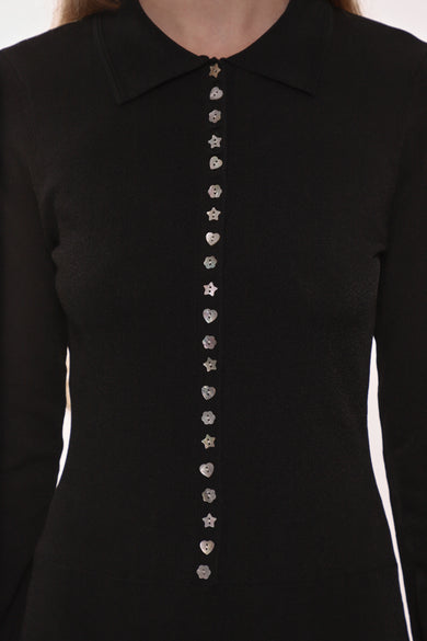 Sandy Liang LORI DRESS IN BLACK