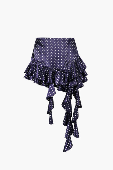 sandy liang LUCY SKIRT IN NAVY