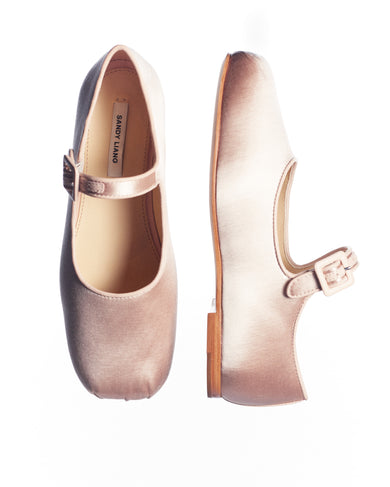 Sandy Liang MARY JANE POINTE IN BALLET SATIN
