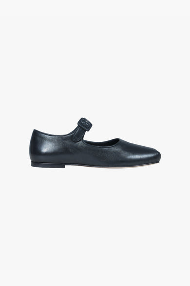 sandy liang MARY JANE POINTE IN BLACK NAPPA