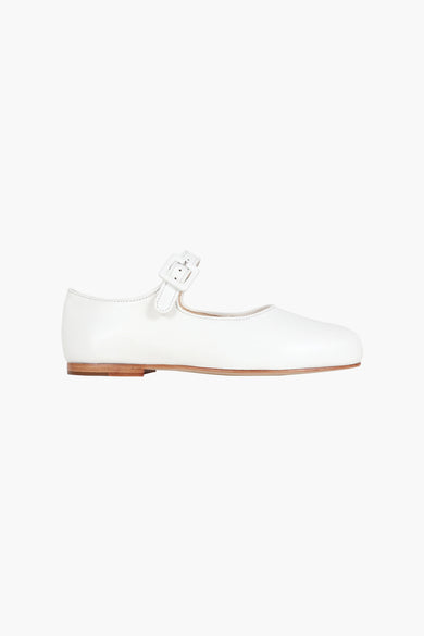 sandy liang MARY JANE POINTE IN OPTIC WHITE NAPPA