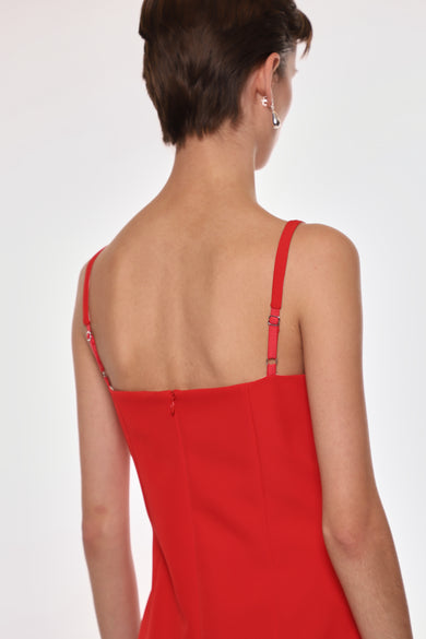 Sandy Liang NAOMI DRESS IN RED
