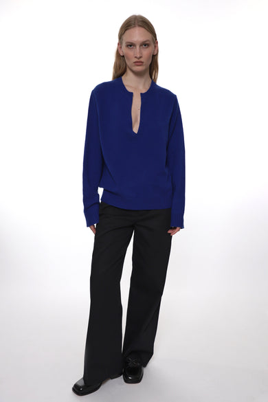 Sandy Liang NESH CASHMERE SWEATER IN BLUE