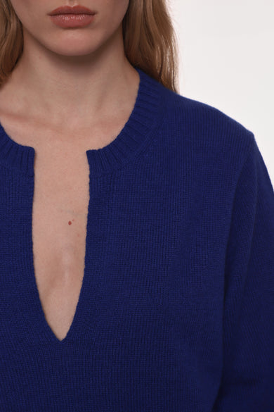 Sandy Liang NESH CASHMERE SWEATER IN BLUE