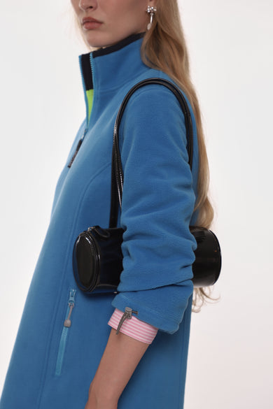 Sandy Liang PENCIL CASE BAG IN BLACK