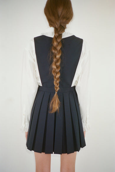 Sandy Liang PILOT PINAFORE IN DARK NAVY