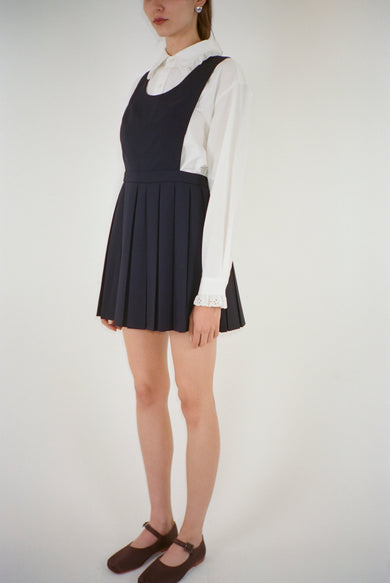 Sandy Liang PILOT PINAFORE IN DARK NAVY