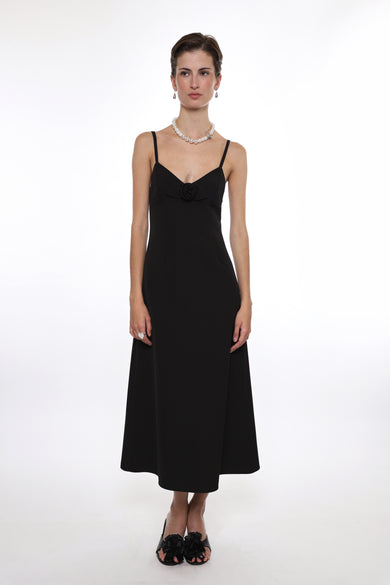 Sandy Liang PILTON DRESS IN BLACK