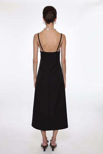 Sandy Liang PILTON DRESS IN BLACK