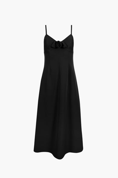 sandy liang PILTON DRESS IN BLACK
