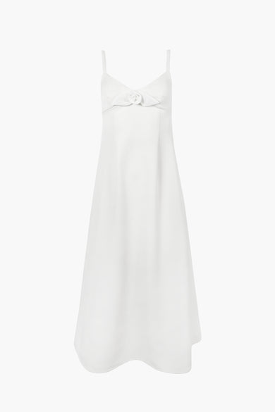 sandy liang PILTON DRESS IN WHITE