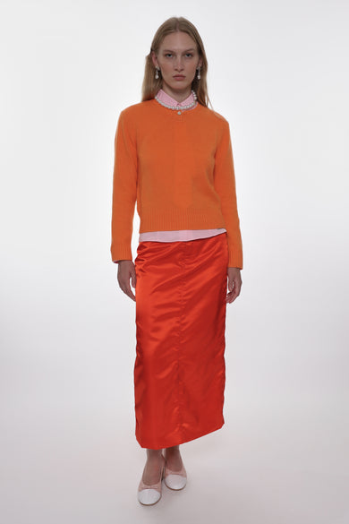 Sandy Liang PINO CASHMERE SWEATER IN ORANGE