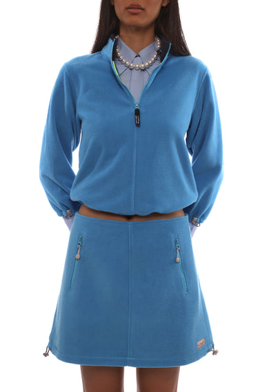 Sandy Liang POLAR FLEECE SKIRT IN BLUE