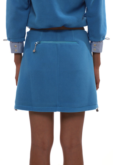 Sandy Liang POLAR FLEECE SKIRT IN BLUE