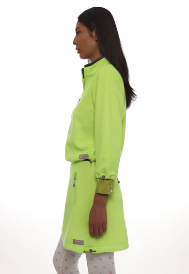 Sandy Liang POLAR FLEECE SKIRT IN NEON GREEN